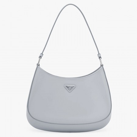 Prada Cleo Small Bag In Blue Brushed Leather