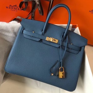 Replica Hermes Lindy Mini Bag In Blue Lin Clemence Leather GHW