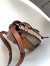 Loewe Gate Small Bag In Amber/Grey Calfskin and Jacquard