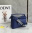 Loewe Puzzle Edge Small Bag In Deep Purple Satin Calfskin