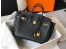 Hermes Birkin 25 Bag In Black Clemence Leather with GHW