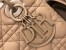 Dior Small Lady Dior My ABCDior Bag In Blush Ultramatte Calfskin