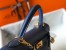 Hermes Kelly 32cm Sellier Bag in Blue Agate Epsom Calfskin GHW