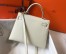 Hermes Kelly 25cm Sellier Bag in Craie Epsom Calfskin GHW