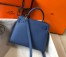 Hermes Kelly 25cm Sellier Bag in Blue Agate Epsom Calfskin GHW
