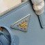 Prada Mini Galleria Bag In Light Blue Saffiano Leather