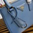 Prada Mini Galleria Bag In Light Blue Saffiano Leather