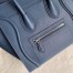 Celine Micro Luggage Tote Bag In Navy Blue Drummed Calfskin