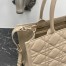 Dior Medium Book Tote Bag with Strap in Beige Macrocannage Calfskin
