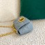 Dior Caro Micro Bag In Blue Cannage Calfskin