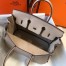 Hermes Birkin 25 Bag In Beige Clemence Leather with GHW