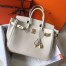Hermes Birkin 30 Bag in Beton Clemence Leather with GHW