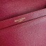 Saint Laurent Cassandra Medium Chain Bag In Red Grained Leather