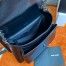 Saint Laurent Niki Medium Chain Bag In Black Crinkled Leather